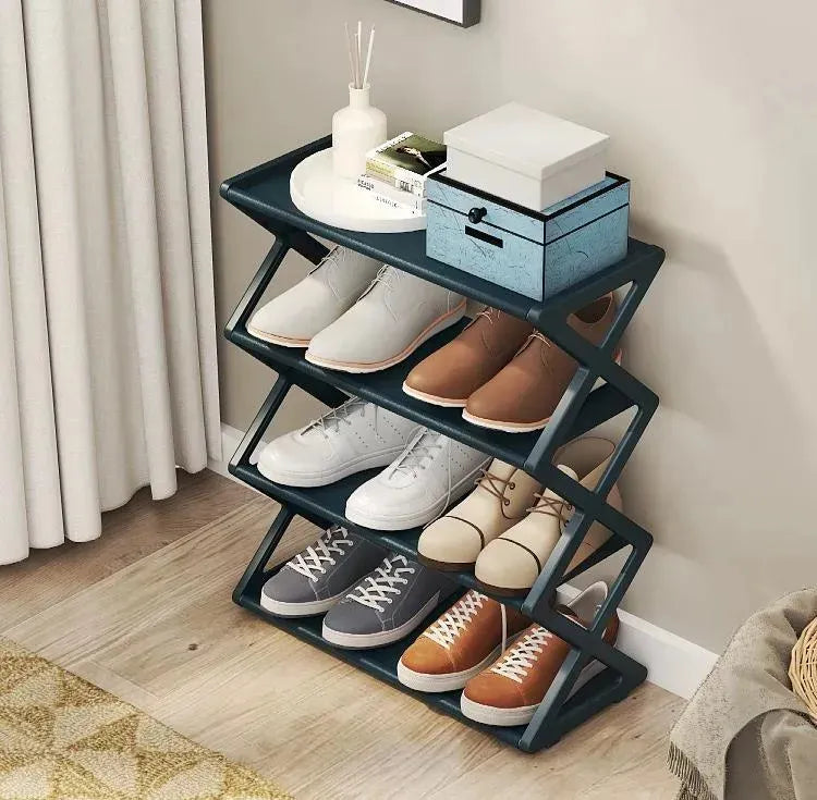 Zapatera Organizadora de 4 Niveles Multiuso – Color Negro