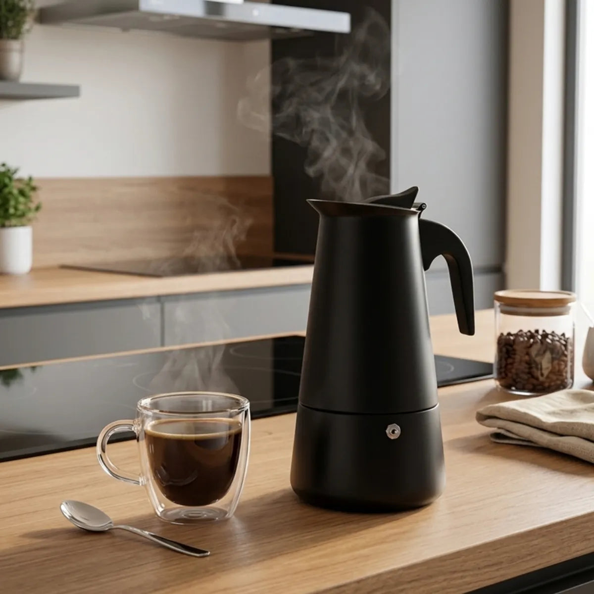 Cafetera Italiana Moka Premium – Acero Inoxidable