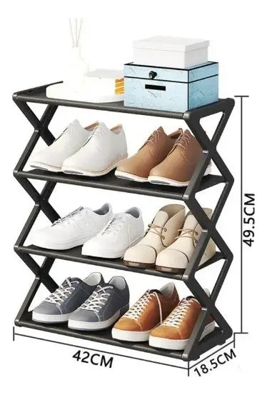 Zapatera Organizadora de 4 Niveles Multiuso – Color Negro