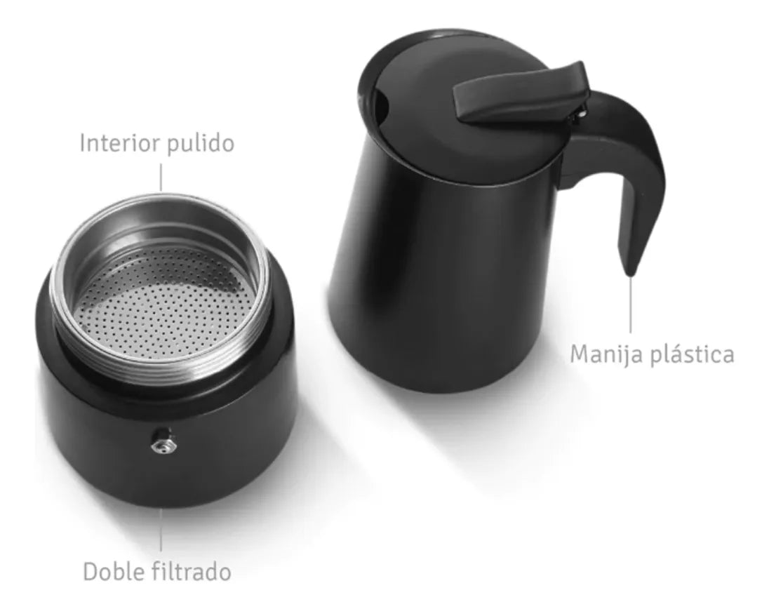 Cafetera Italiana Moka Premium – Acero Inoxidable