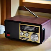Radio Retro de Madera con Bluetooth – Estilo Clásico y Sonido de Calidad
