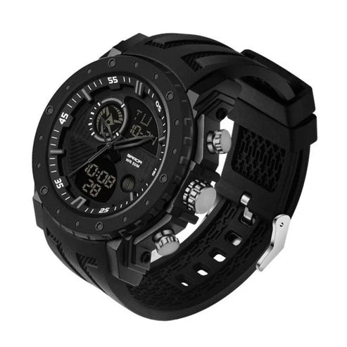 SANDA GUERRILLA NEGRO 6012 – Reloj Deportivo, Robusto y Multifuncional