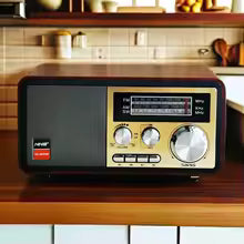 Radio Retro de Madera con Bluetooth – Estilo Clásico y Sonido de Calidad