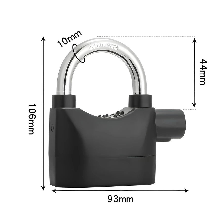 Candado de Seguridad con Alarma Antirrobo 110 dB – Protección Extra para tu Moto, Bici y Hogar