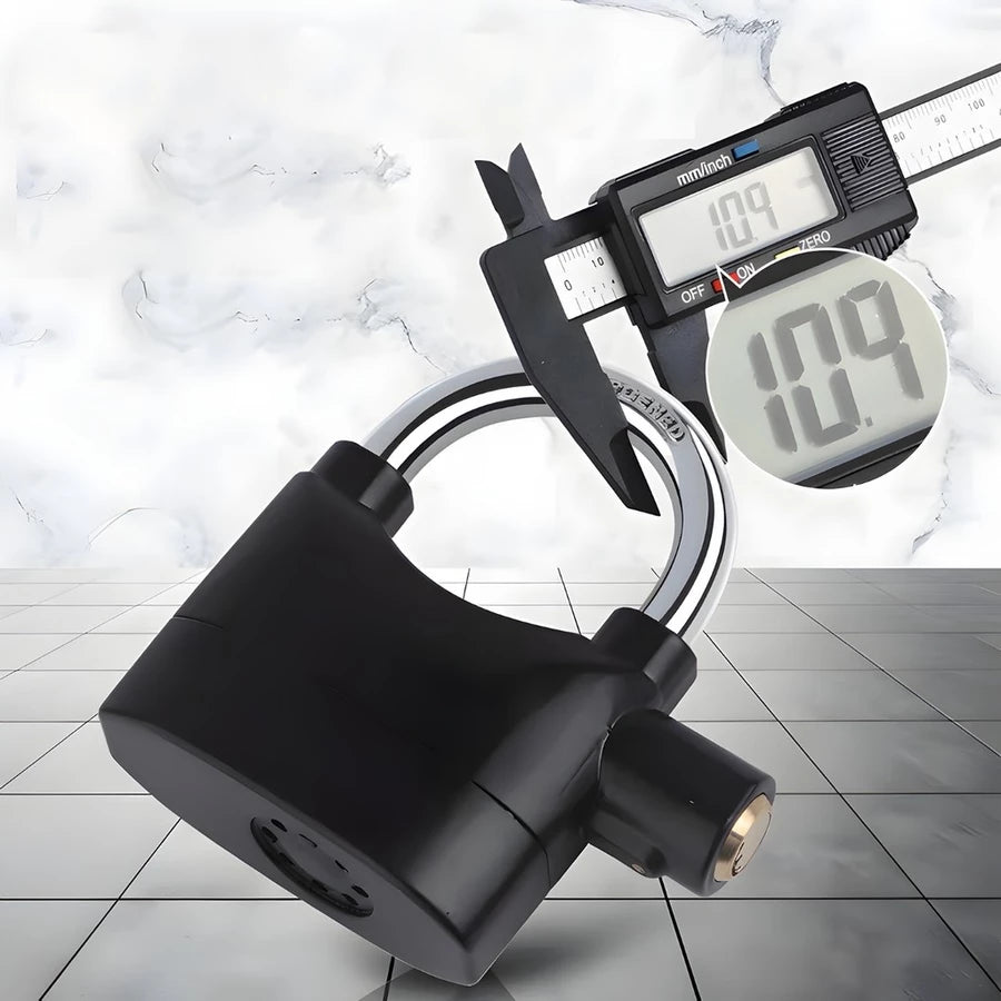 Candado de Seguridad con Alarma Antirrobo 110 dB – Protección Extra para tu Moto, Bici y Hogar